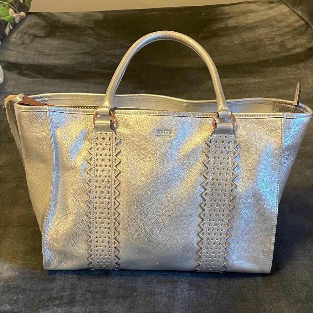 Aimee Kestenberg Silver Tote Bag